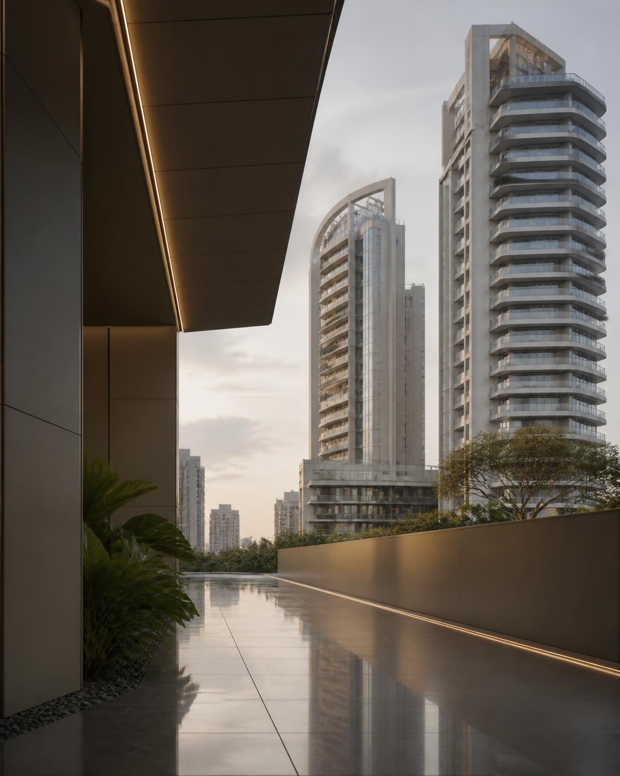 Arquitetura contemporânea de alto padrão representando expansão patrimonial